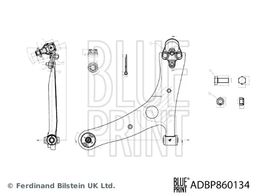 Control/Trailing Arm, wheel suspension